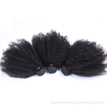 Hot Selling Unprocessed Human Hair Extension Afro Kinky Curl Brazilian Hair Bundles